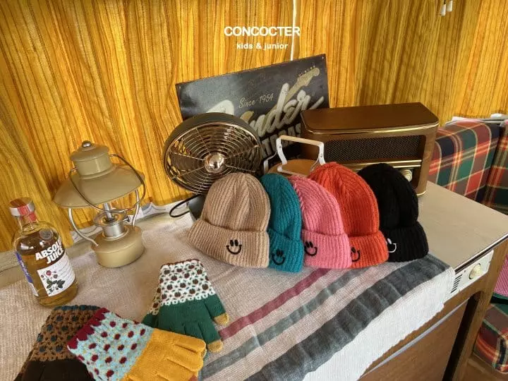 Concocter - Korean Children Fashion - #Kfashion4kids - Cute Angora Smile Beanie