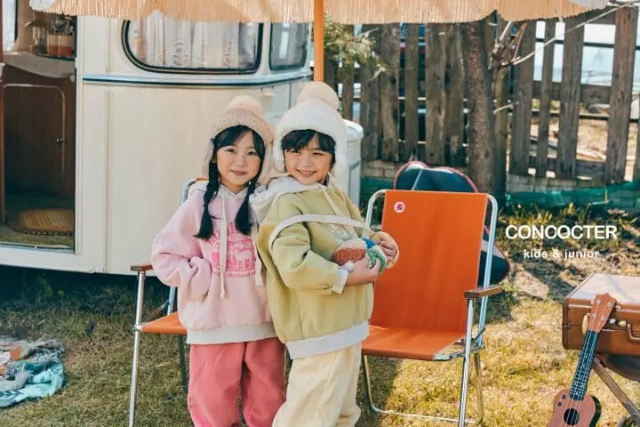 Concocter - Korean Children Fashion - #Kfashion4kids - Lamp Hoody Fleece Top Bottom Set - 8