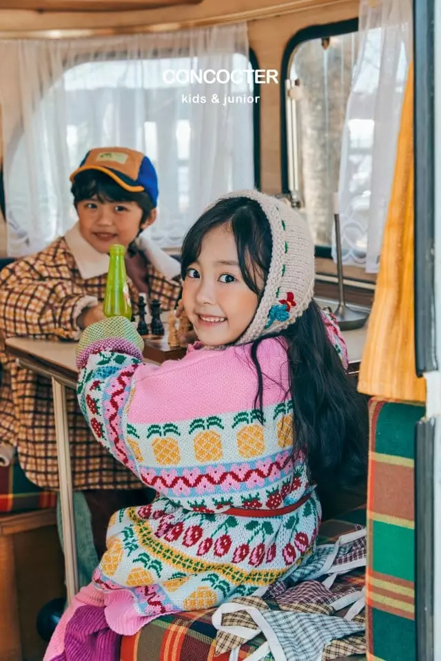 Concocter - Korean Children Fashion - #Kfashion4kids - Brownie Check Padding Shirt - 2
