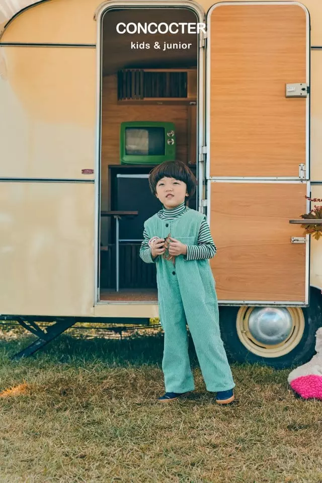 Concocter - Korean Children Fashion - #Kfashion4kids - Big Rib Jumpsuit - 8