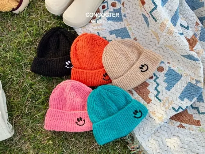 Concocter - Korean Children Fashion - #childofig - Cute Angora Smile Beanie - 6
