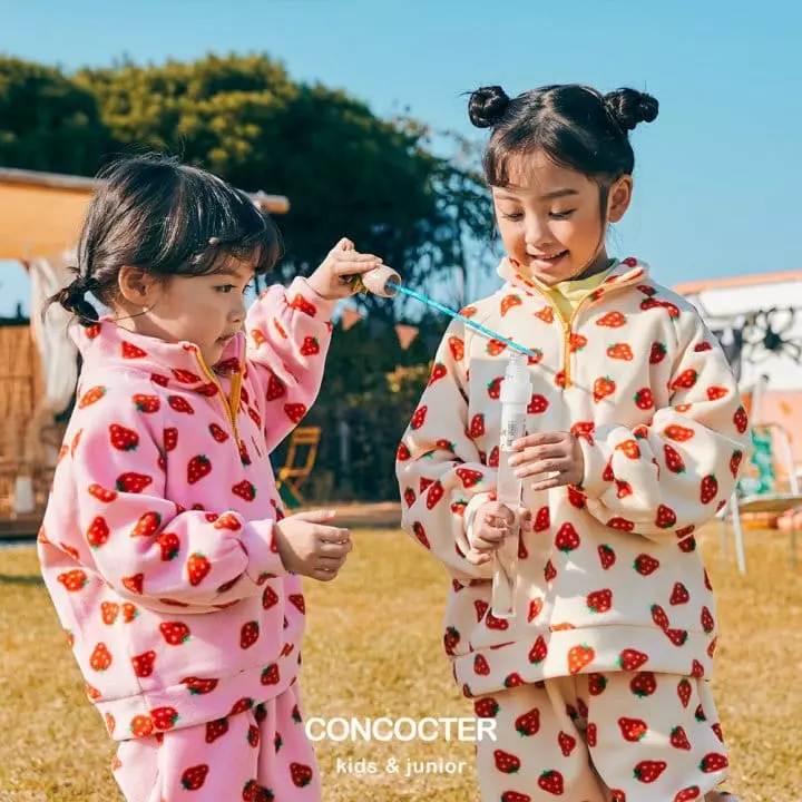 Concocter - Korean Children Fashion - #childofig - Strawberry Top Bottom Set