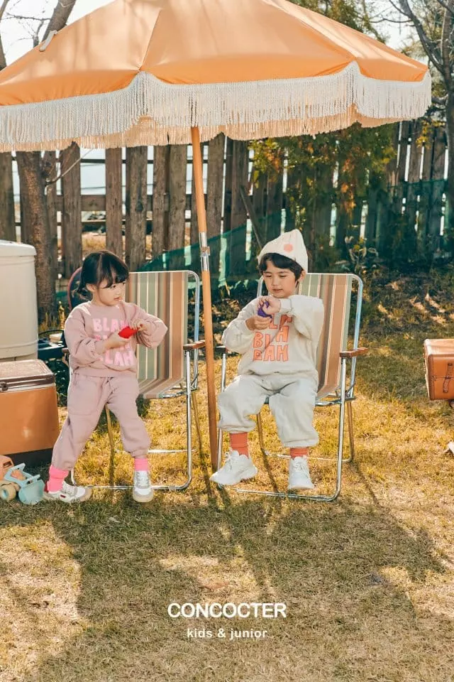 Concocter - Korean Children Fashion - #childofig - Bla Fleece Top Bottom Set - 9