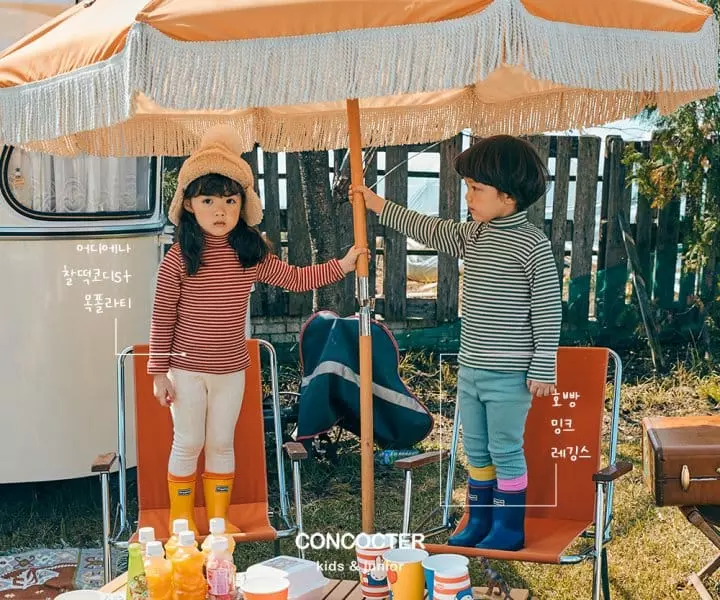 Concocter - Korean Children Fashion - #childofig - Everywhere Stripes Turtleneck