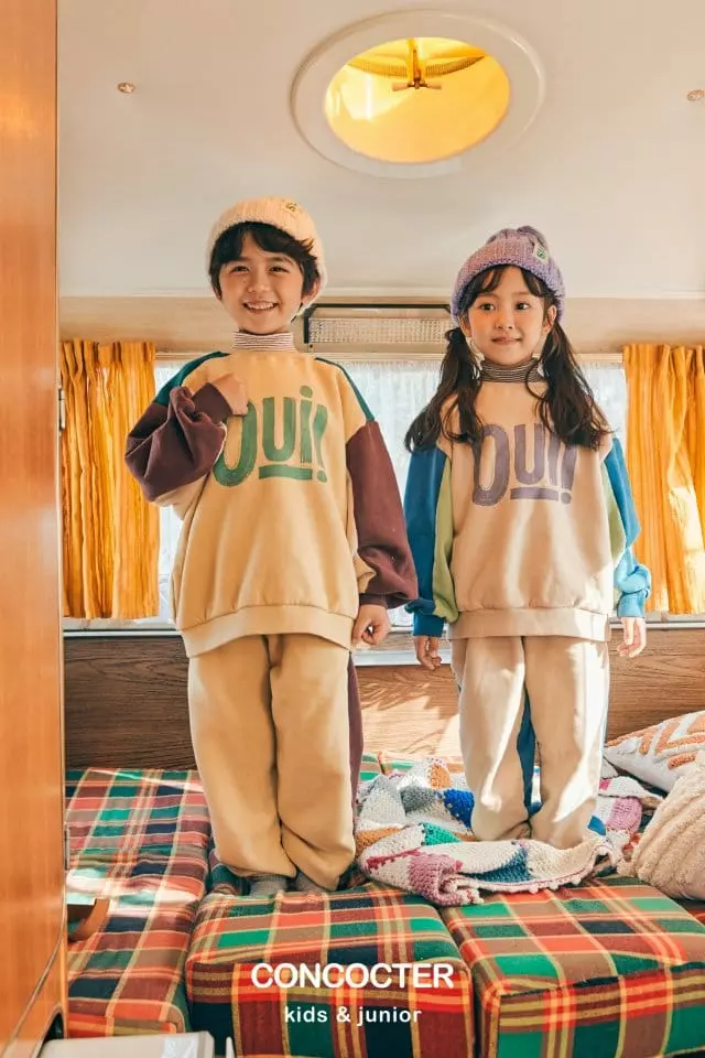 Concocter - Korean Children Fashion - #childofig - We Are Fleece Top Bottom Set - 12