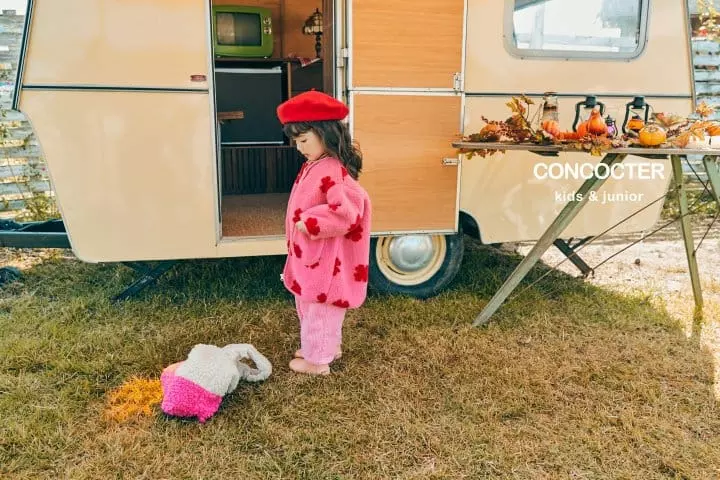 Concocter - Korean Children Fashion - #childofig - Clover Dumble Round Long Coat - 7