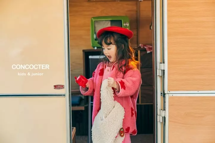 Concocter - Korean Children Fashion - #childofig - Clover Dumble Round Long Coat - 8