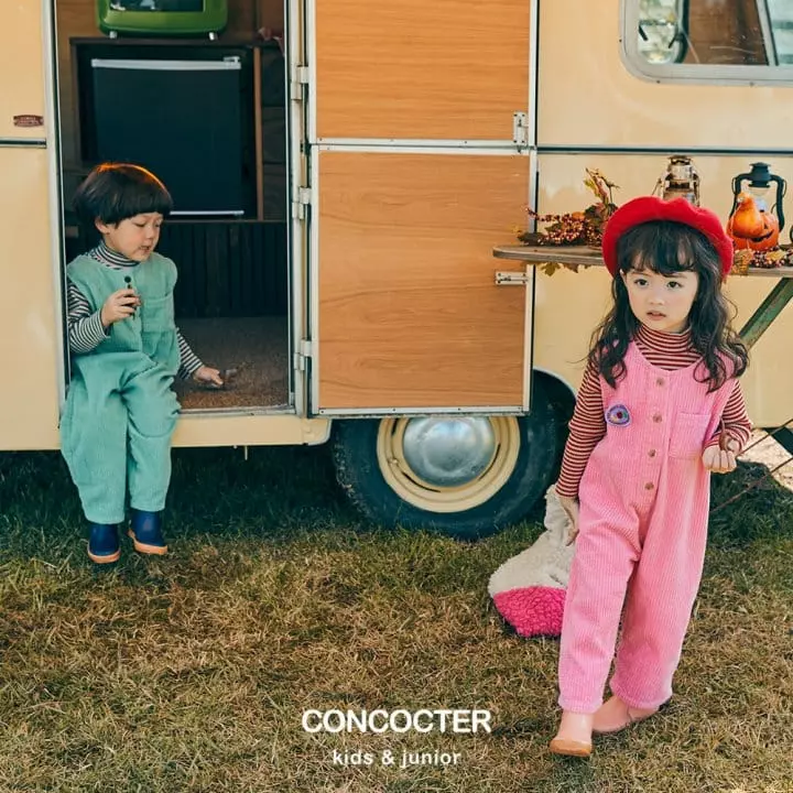 Concocter - Korean Children Fashion - #childrensboutique - Big Rib Jumpsuit
