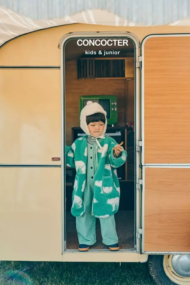 Concocter - Korean Children Fashion - #designkidswear - Clover Dumble Round Long Coat - 10