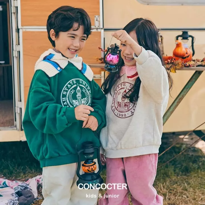 Concocter - Korean Children Fashion - #discoveringself - Uta Fleece Sweatshirt