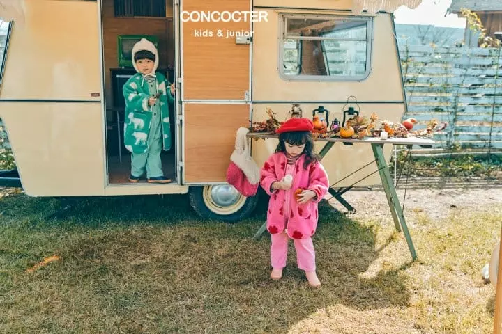 Concocter - Korean Children Fashion - #discoveringself - Clover Dumble Round Long Coat - 11
