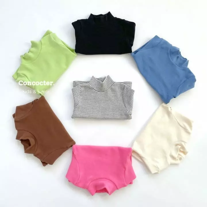 Concocter - Korean Children Fashion - #fashionkids - 1+1 Turtleneck Tee - 3