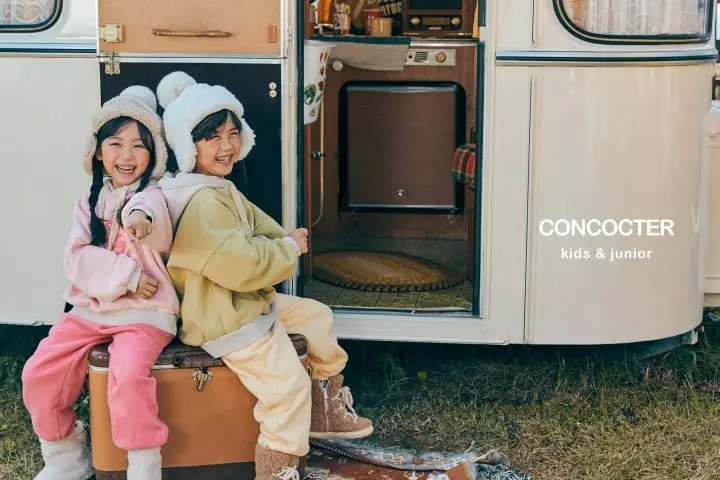 Concocter - Korean Children Fashion - #kidsshorts - Lamp Hoody Fleece Top Bottom Set - 5