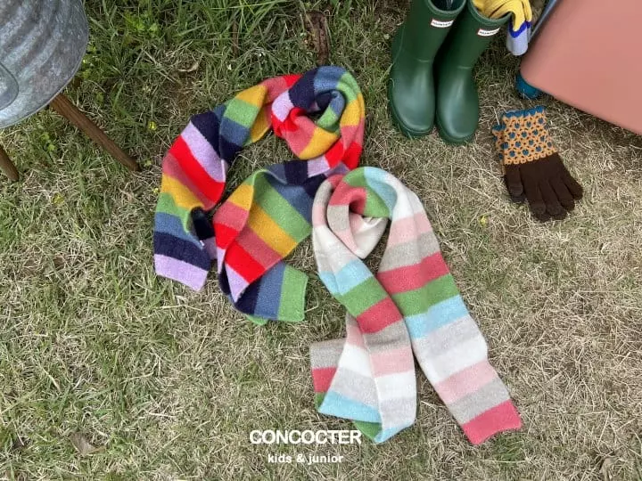 Concocter - Korean Children Fashion - #kidsshorts - Rainbow Muffler - 2