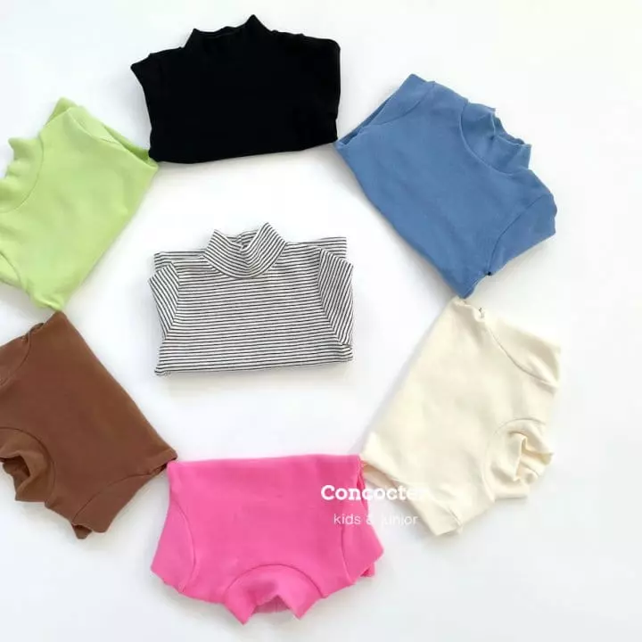 Concocter - Korean Children Fashion - #kidsstore - 1+1 Turtleneck Tee - 5