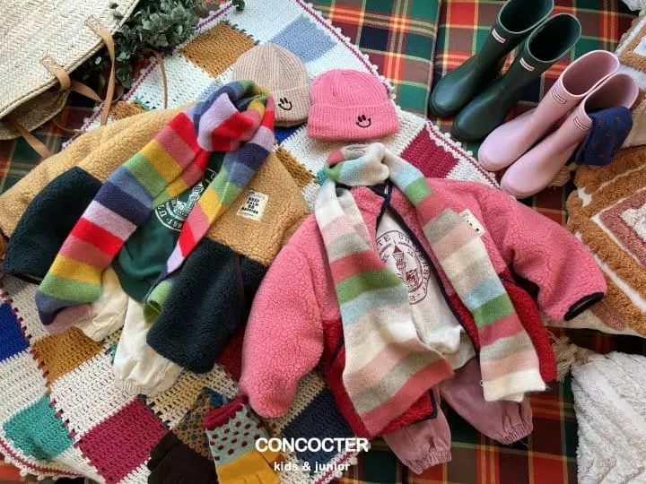 Concocter - Korean Children Fashion - #kidsstore - Rainbow Muffler - 3