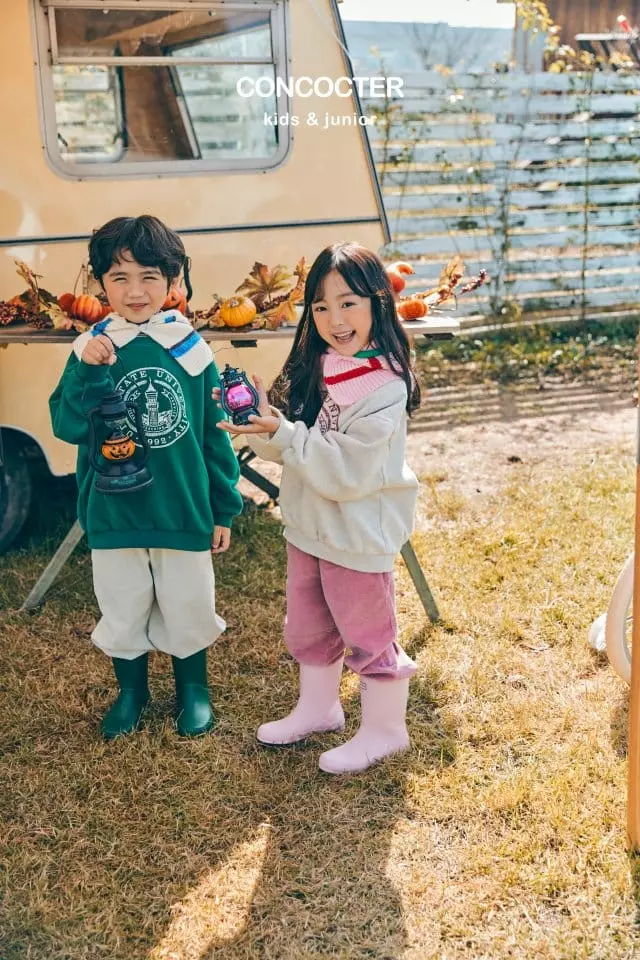 Concocter - Korean Children Fashion - #kidsshorts - Uta Fleece Sweatshirt - 4