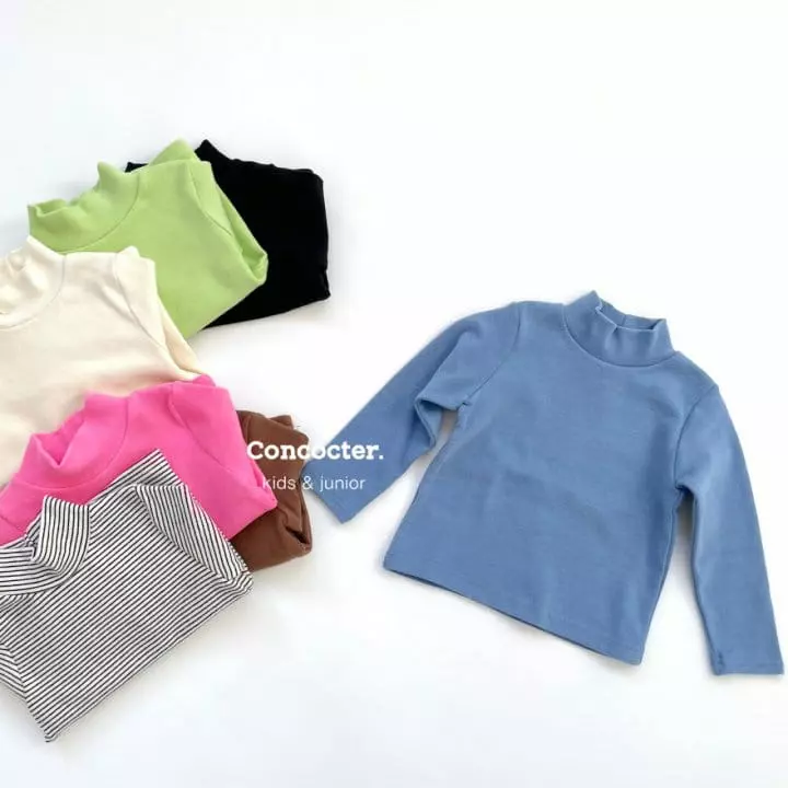 Concocter - Korean Children Fashion - #kidzfashiontrend - 1+1 Turtleneck Tee - 6