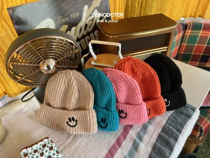 Concocter - Korean Children Fashion - #littlefashionista - Cute Angora Smile Beanie - 2