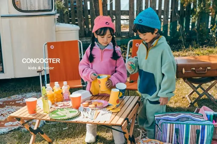 Concocter - Korean Children Fashion - #magicofchildhood - Gogo Fleece Top Bottom Set - 5