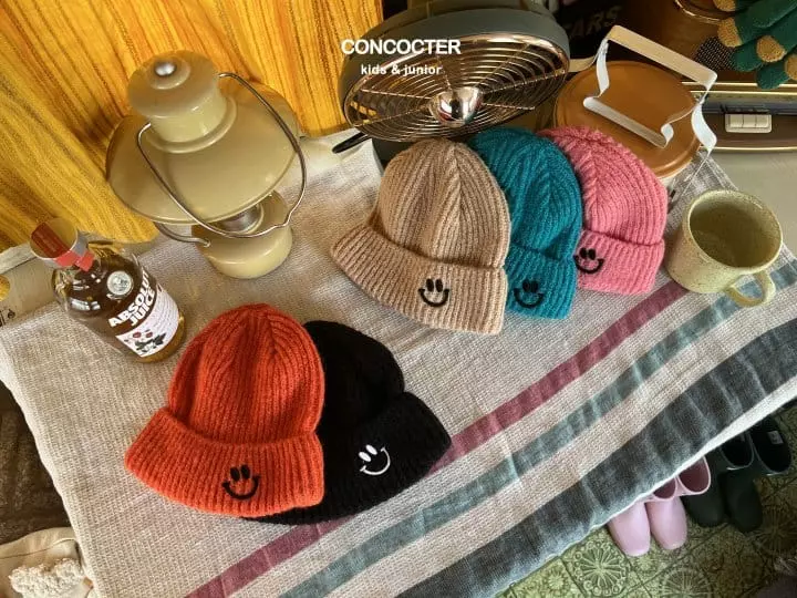 Concocter - Korean Children Fashion - #magicofchildhood - Cute Angora Smile Beanie - 3