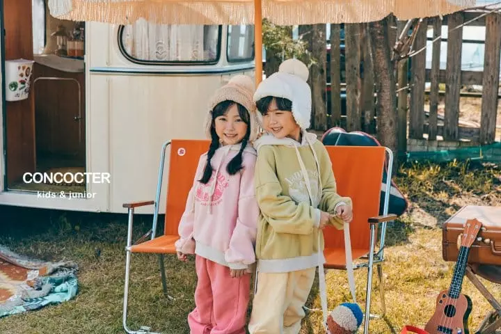 Concocter - Korean Children Fashion - #magicofchildhood - Lamp Hoody Fleece Top Bottom Set - 10