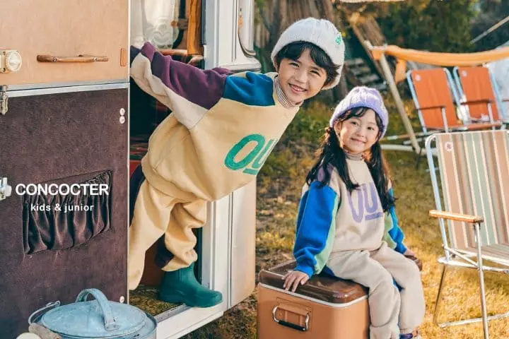 Concocter - Korean Children Fashion - #magicofchildhood - We Are Fleece Top Bottom Set - 9