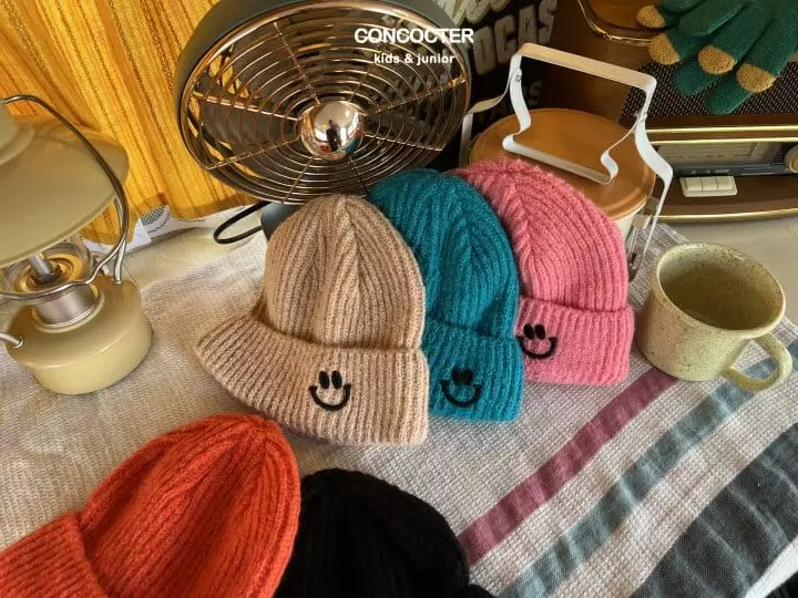 Concocter - Korean Children Fashion - #magicofchildhood - Cute Angora Smile Beanie - 4