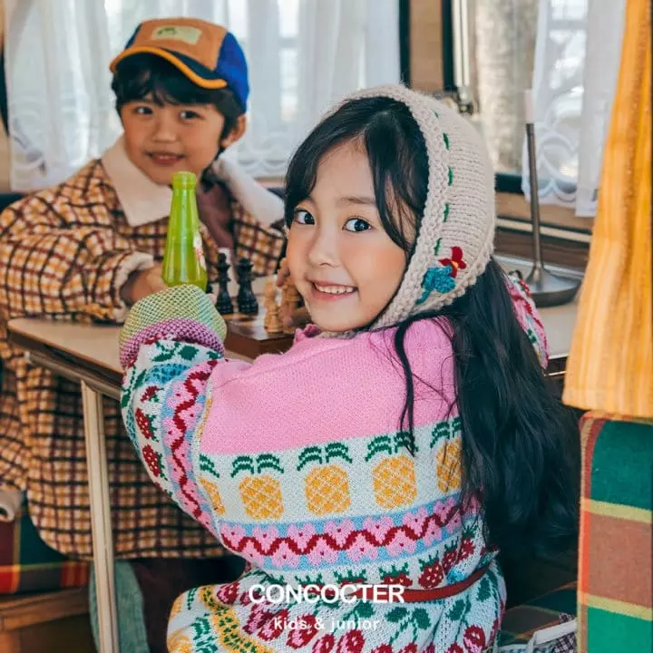 Concocter - Korean Children Fashion - #minifashionista - Sweet Fruit Cardigan