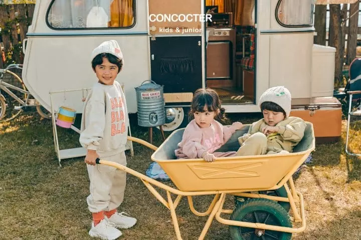 Concocter - Korean Children Fashion - #prettylittlegirls - Bla Fleece Top Bottom Set - 5