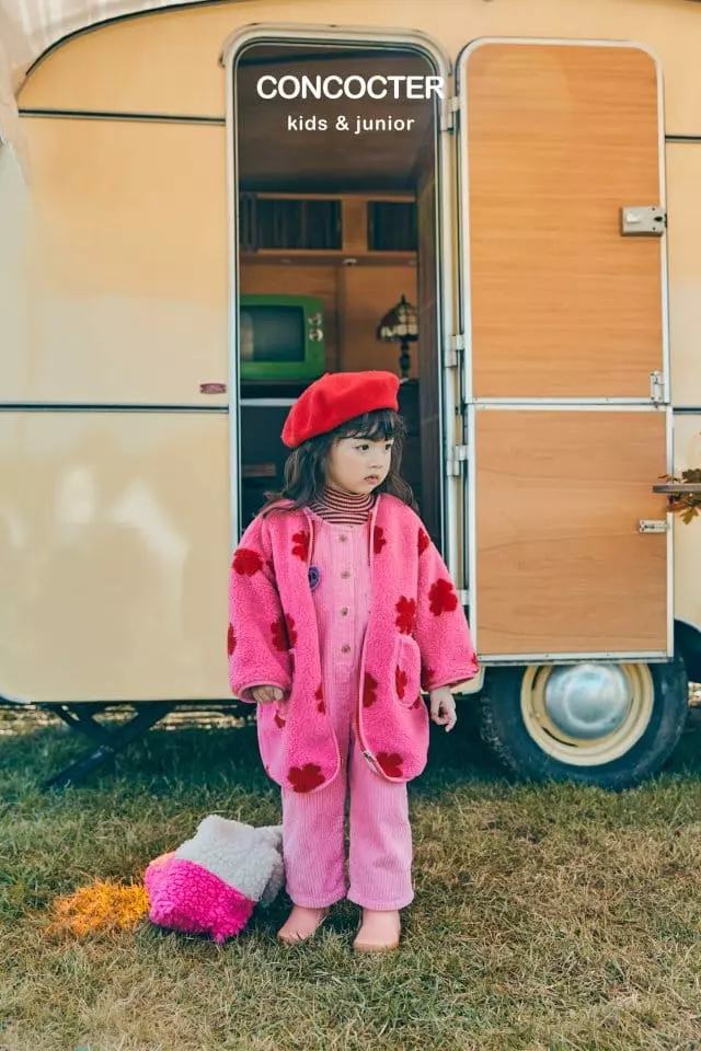 Concocter - Korean Children Fashion - #prettylittlegirls - Clover Dumble Round Long Coat - 6