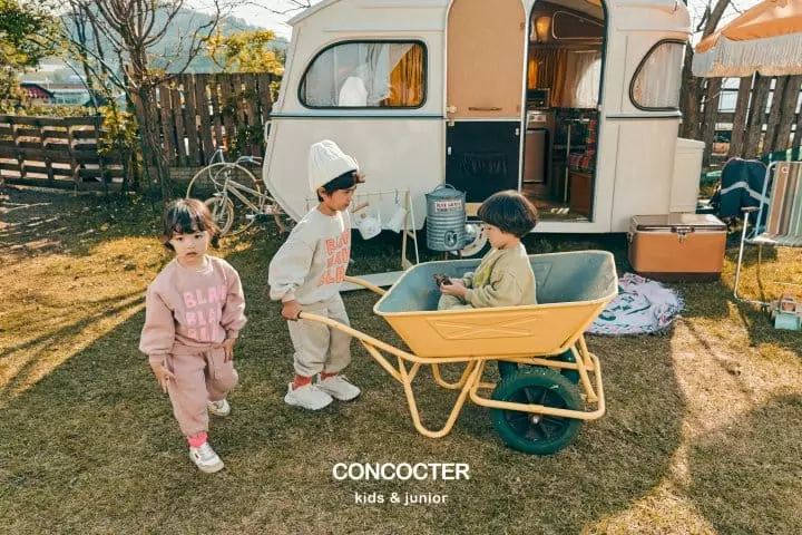 Concocter - Korean Children Fashion - #stylishchildhood - Bla Fleece Top Bottom Set - 8
