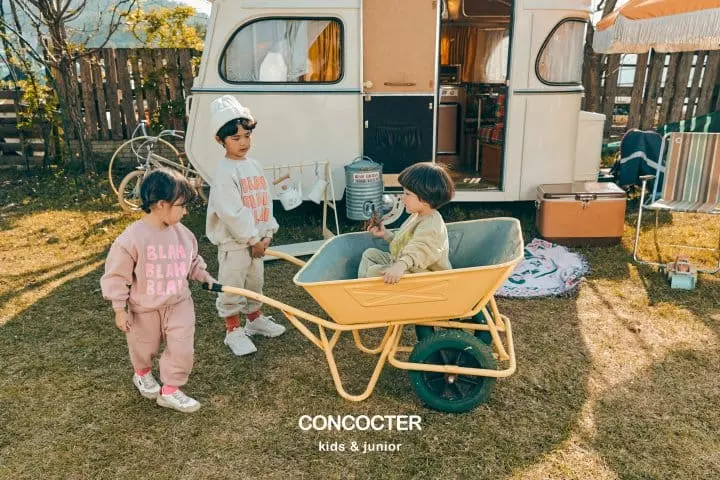 Concocter - Korean Children Fashion - #todddlerfashion - Bla Fleece Top Bottom Set - 6