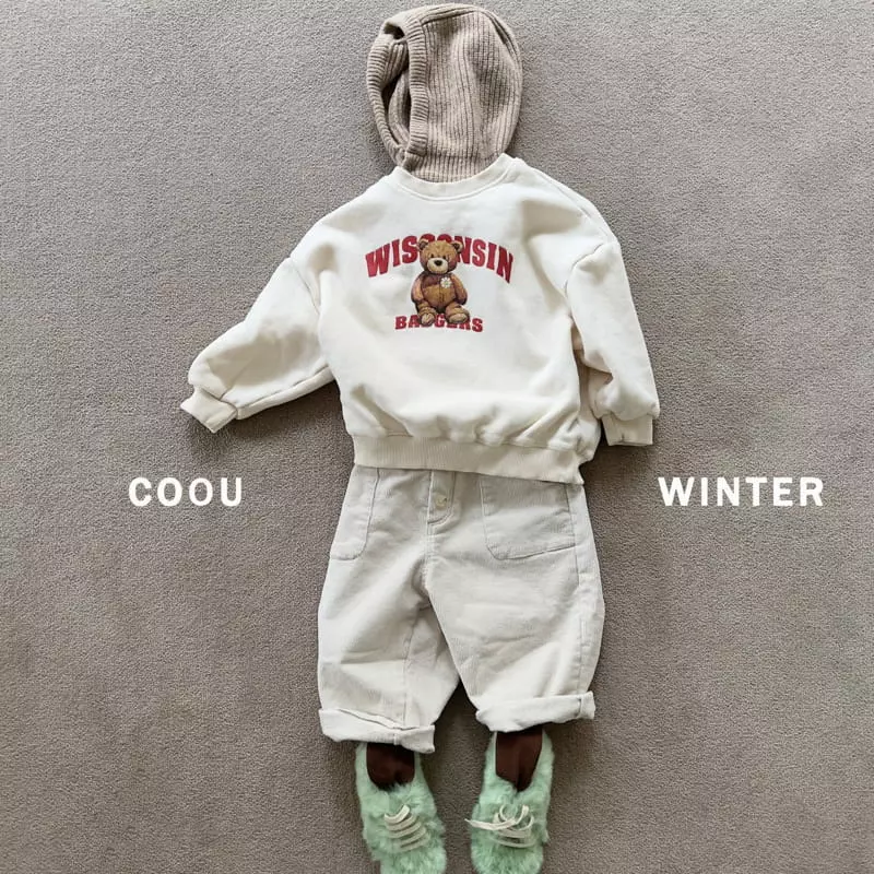 Coou - Korean Children Fashion - #Kfashion4kids - Button Fleece Span Pants - 7