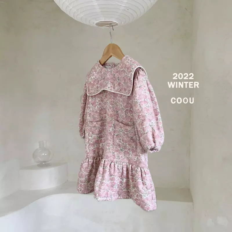 Coou - Korean Children Fashion - #Kfashion4kids - Low One-piece Pink - 2