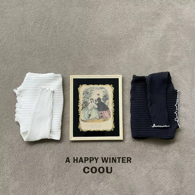 Coou - Korean Children Fashion - #discoveringself - Wave Half Turtleneck 