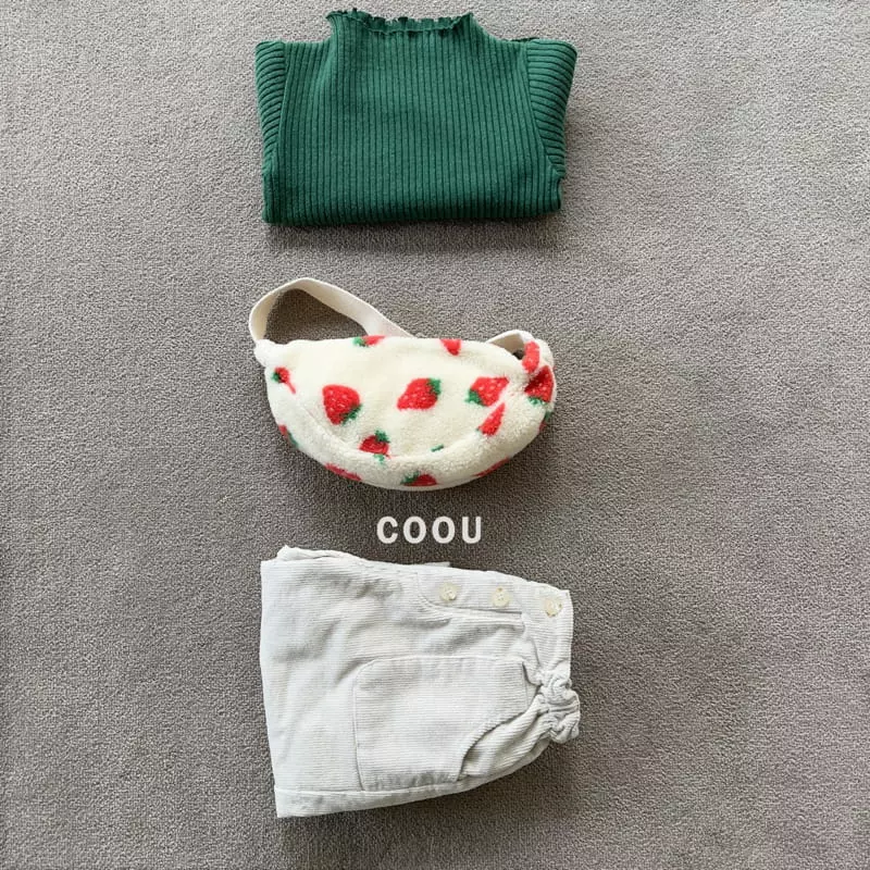 Coou - Korean Children Fashion - #kidsshorts - Wave Half Turtleneck  - 4