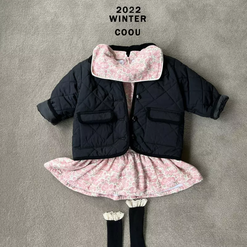 Coou - Korean Children Fashion - #littlefashionista - Low One-piece Pink - 4