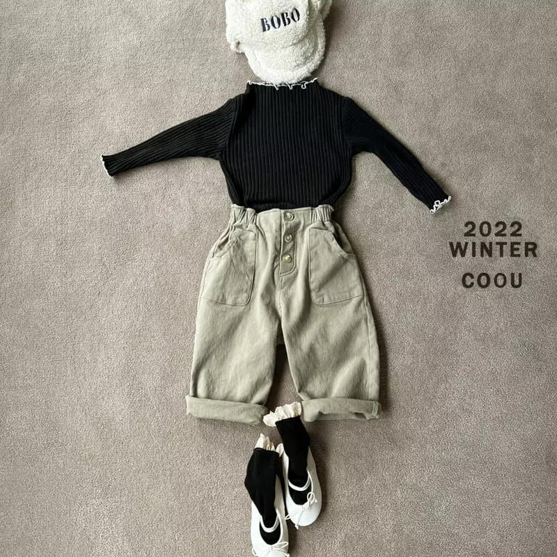 Coou - Korean Children Fashion - #minifashionista - Wave Half Turtleneck  - 9