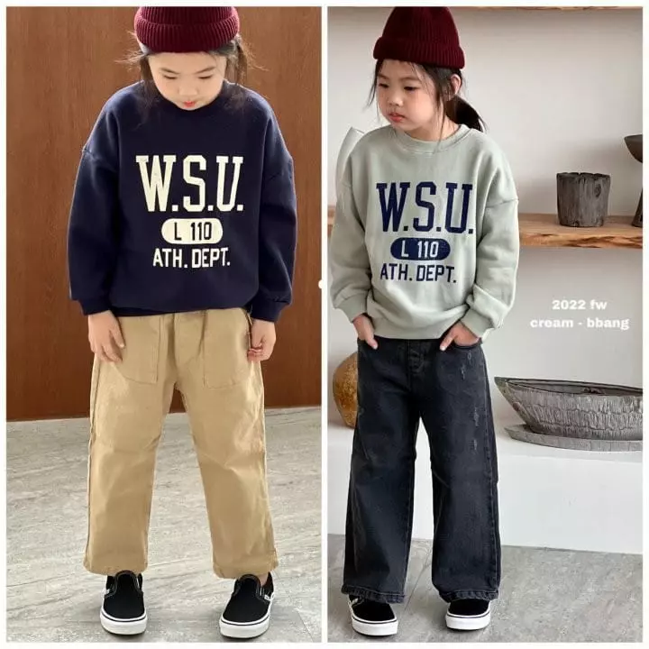 Cream Bbang - Korean Children Fashion - #Kfashion4kids - WSU Sweatshirt