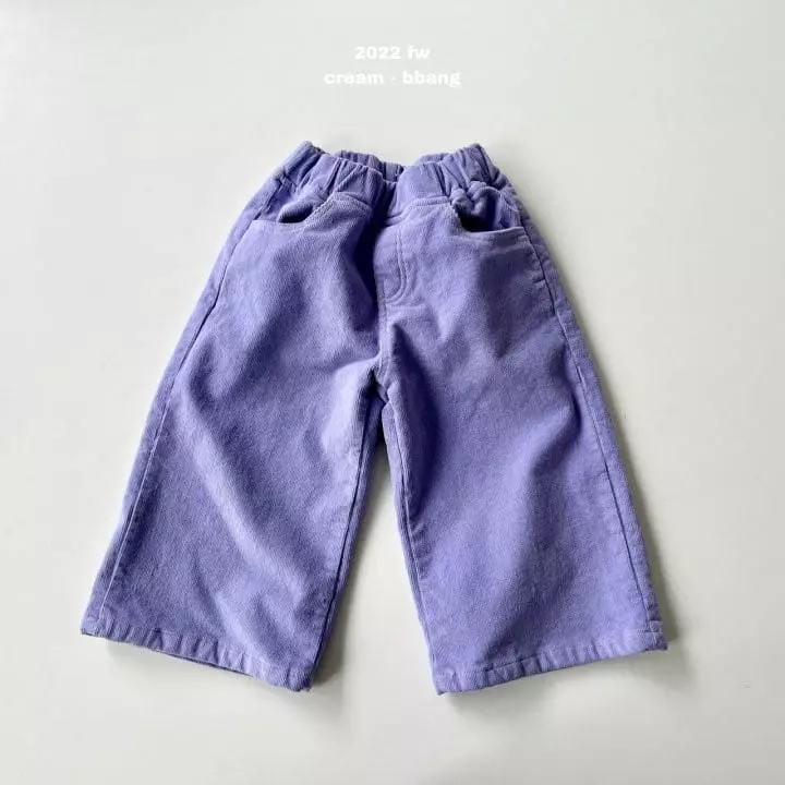 Cream Bbang - Korean Children Fashion - #childofig - Fleece Rib Wide Pants - 11