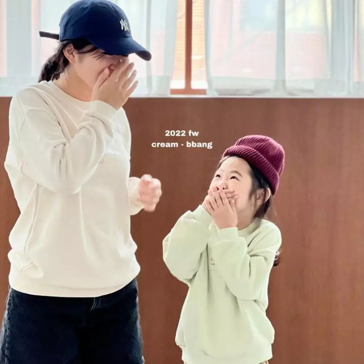 Cream Bbang - Korean Children Fashion - #childofig - Smile Paint Sweatshirt - 7