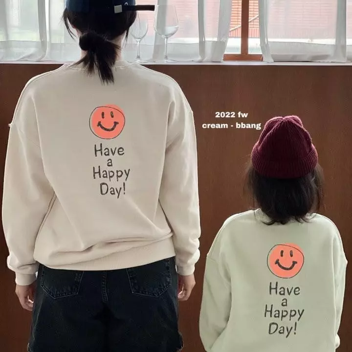 Cream Bbang - Korean Children Fashion - #childrensboutique - Smile Paint Sweatshirt - 8