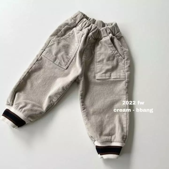 Cream Bbang - Korean Children Fashion - #discoveringself - Fleece Rib Pants - 11