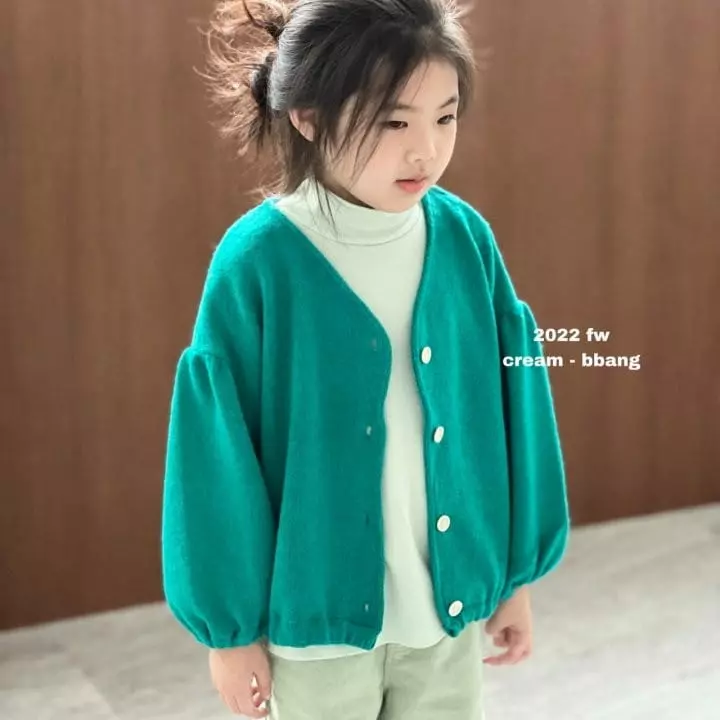 Cream Bbang - Korean Children Fashion - #discoveringself - Fleece Rib Turtleneck Tee - 4