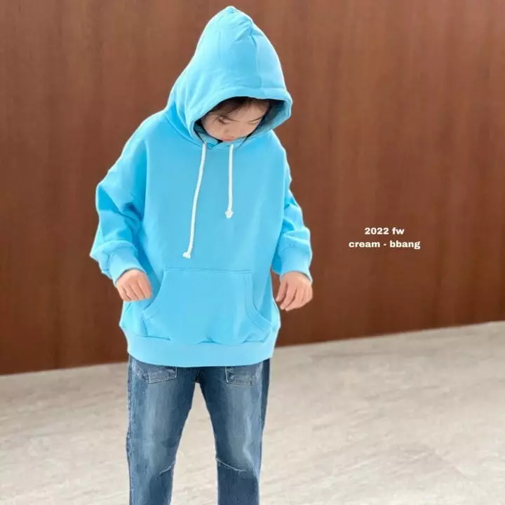 Cream Bbang - Korean Children Fashion - #kidsshorts - Pigment Hoody Tee - 2