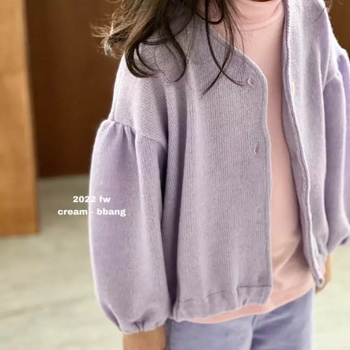 Cream Bbang - Korean Children Fashion - #kidsstore - Fleece Rib Turtleneck Tee - 6