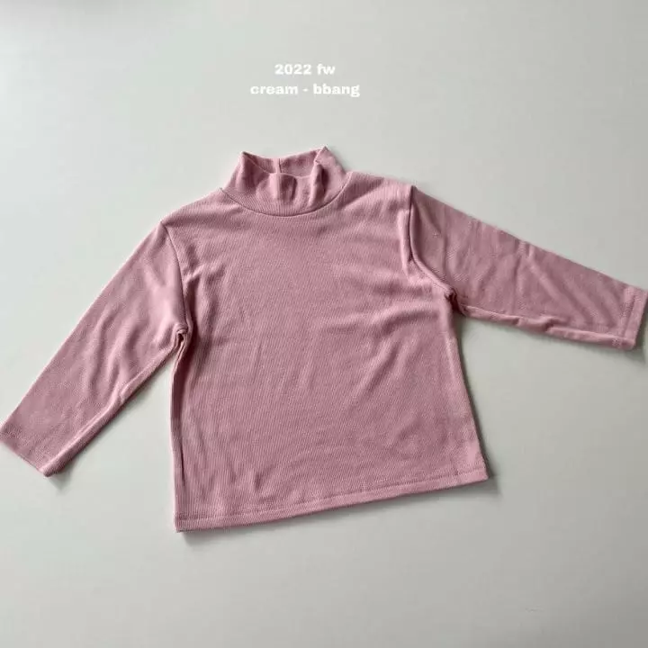 Cream Bbang - Korean Children Fashion - #kidzfashiontrend - Fleece Rib Turtleneck Tee - 7