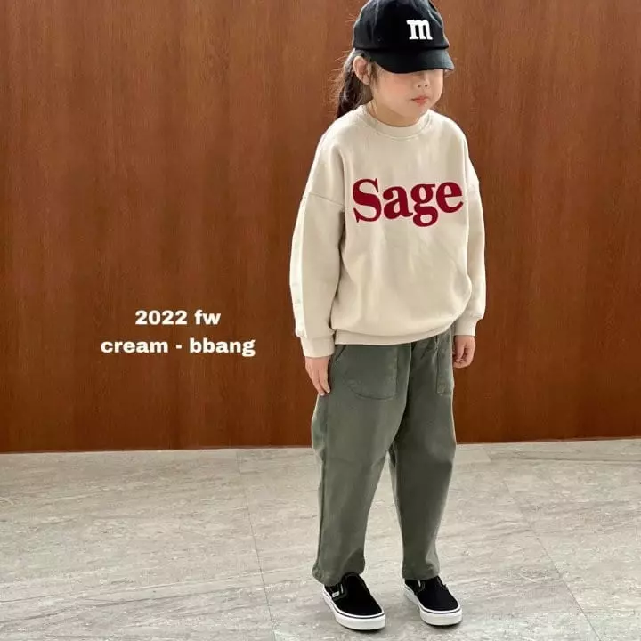 Cream Bbang - Korean Children Fashion - #kidzfashiontrend - Sage Sweatshirt - 3