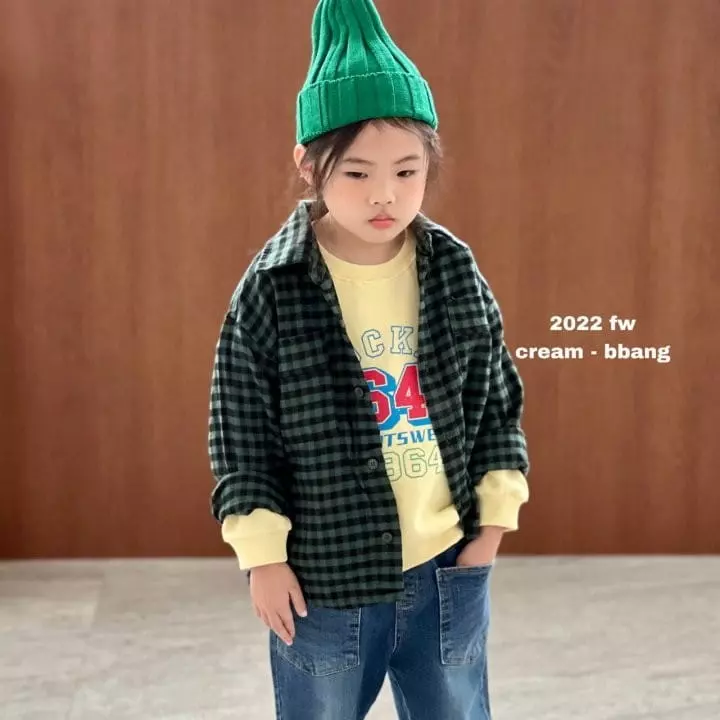 Cream Bbang - Korean Children Fashion - #littlefashionista - Haki Sweatshirt - 3
